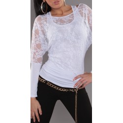 T-shirt voile / Blanc